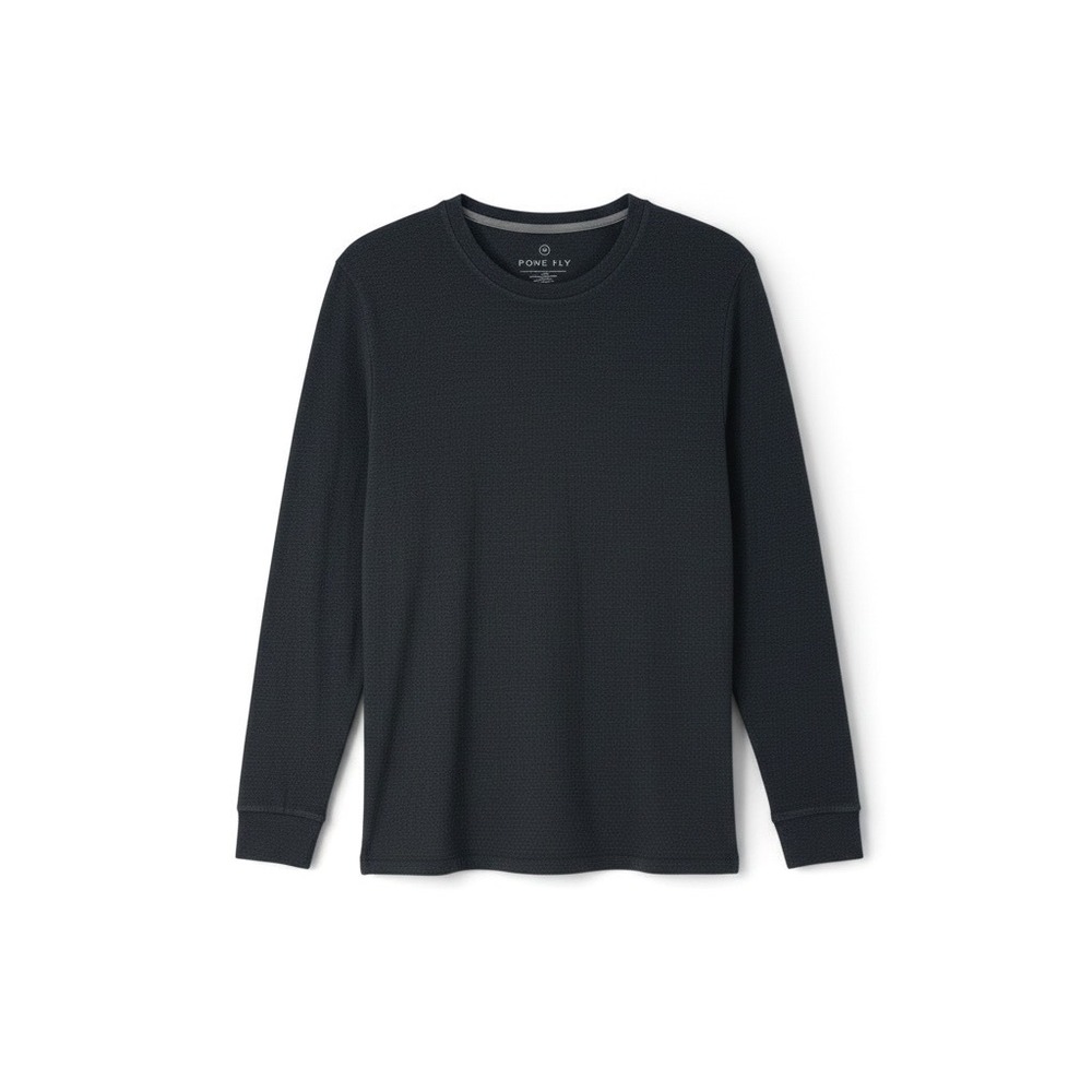 Free Fly Mens Bamboo Long Sleeve Crew Neck Shirt Charcoal Gray 2XL Performance